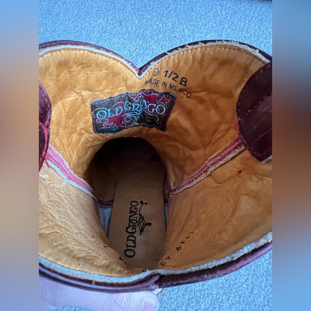 NIB Old Gringo 9.5 Grace Little G Western cowboy Boots Heart Wings - Picture 8 of 12